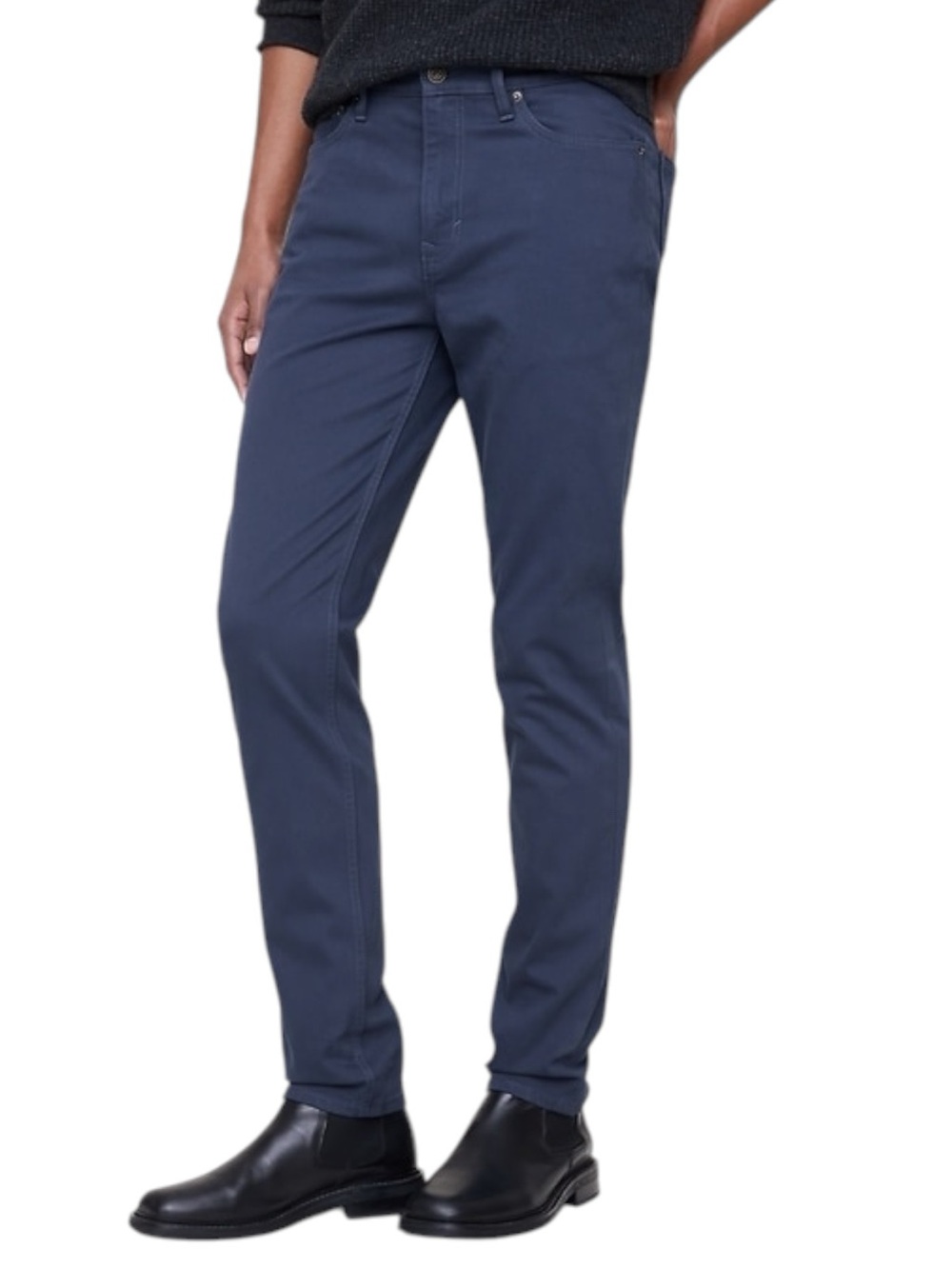 Banana Republic Navy Traveler Athletic Tapered Pants, 30x30
